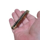 Rite Edge 3 BLADE STOCKMAN Pocket Knife w/ Brown Marble Style Acrylic Handle — photo 4