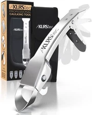 KLRStec Professional Caulking Tool 100% Stainless Steel 4 in 1 Caulk Remover ...