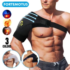 Compression Sleeve Torn Rotator Cuff Relief Joint AC Pain Men Women Fortemotus