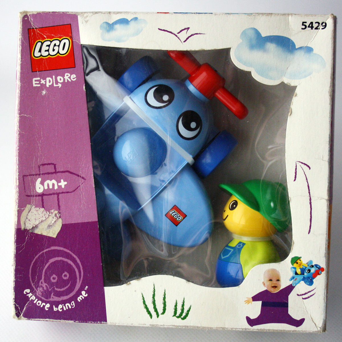RARE LEGO EXPLORE 5429 PUSH PLANE & CRAWL ALONG 2002 NEW SEALED