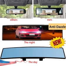 12" Large Universal Panoramic Convex Car Rear View Mirror Wide Angle Clip On