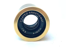 Vtg 4 inch  f/3.5 Coated Anastigmat Projector Lens Projection Part 4"