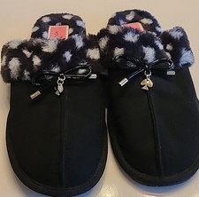 SPA STYLE Kate Spade Women's Black White Slide Slippers Medium