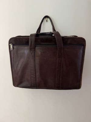 Vintage Brown Leather TUMI Briefcase Laptop Shoulder Bag Mutiple