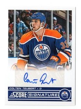 2013-14 Panini Score Colten Teubert Score Signatures