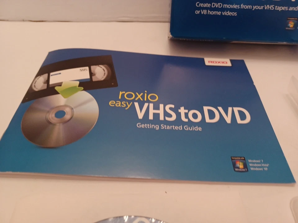 Convertidor Roxio Easy VHS a DVD Transferencia VHS》》DVD Windows 7-Superior NUEVA CAJA ABIERTA Foto 4 de 4
