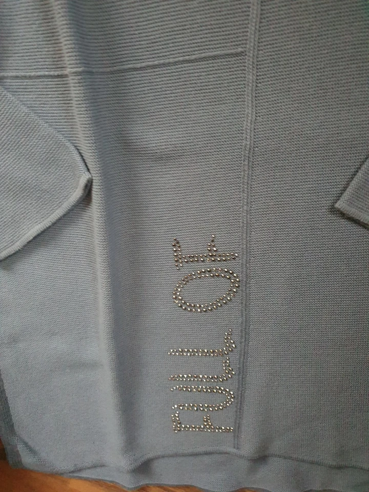 Hübscher Monari Pullover mittelblau ca. 46/48 oversized - Bild 4 von 4