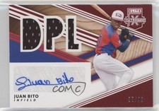 2020 Elite Extra Edition DPL Material Signatures Red 95/99 Juan Bito Auto 0e2x