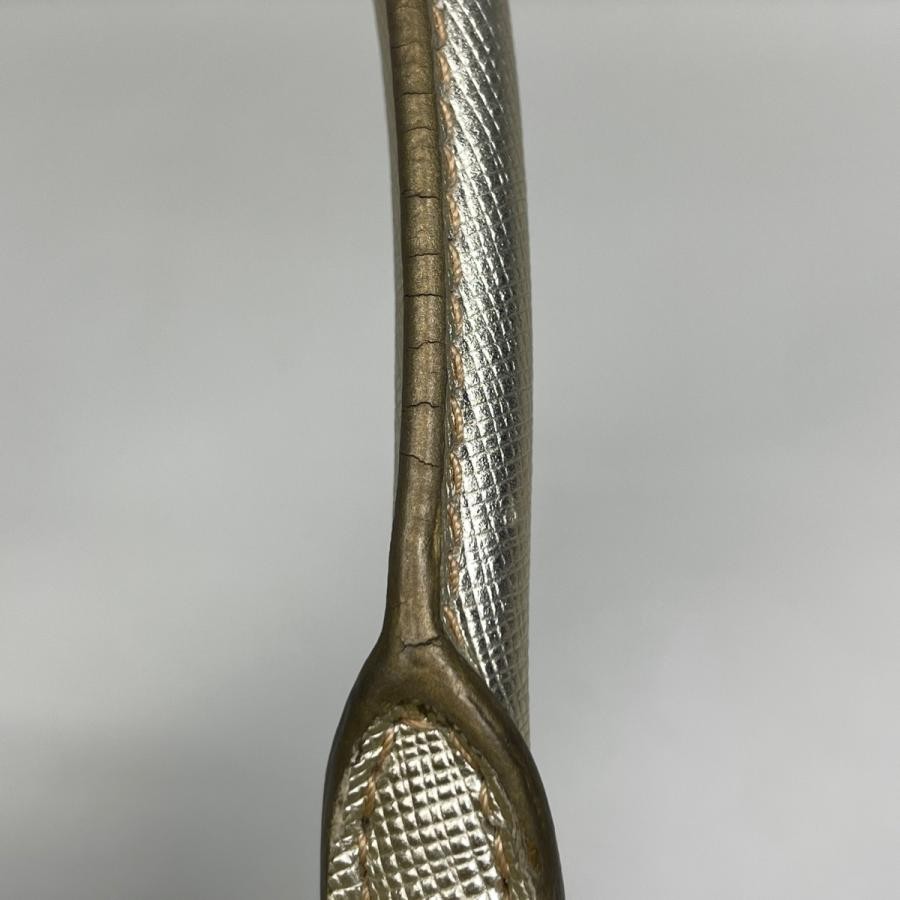 PRADA Galleria 2-Way Shoulder Bag Handbag Leather Gold #BS908 thumbnail 5