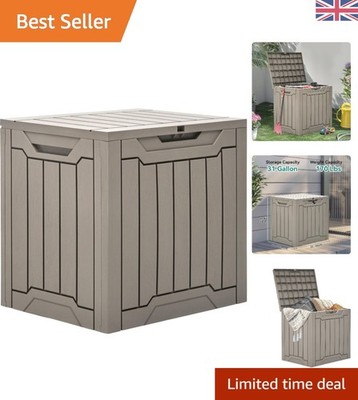 Stilvolle 31 Gallonen abschließbare Outdoor Deck Box - wasserdicht & einfach zu montieren