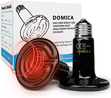 150W 2 Pack Reptile Heat Bulb, Beared Dragon Ceramic Heat Emitter, E26 No Light