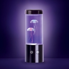 Multicolor Jellyfish Night Light Lamp - USB Powered, 9" with Easy Mode Switch