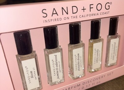 SAND + FOG INSPIRED ON THE CAL  COAST LINE EAU DE PARFUM DISCOVERY SET. NEW 