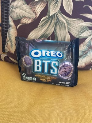 BTS Music Band Oreo Brown Sugar Pancake Flavored Cream Cookies Limited Edition