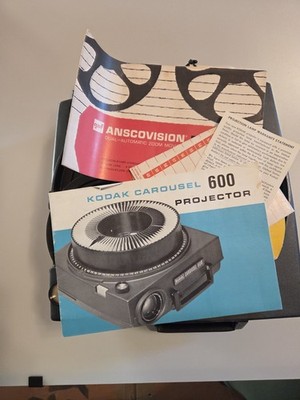 Kodak Carousel 600 Slide Projector with Tray Vintage | eBay