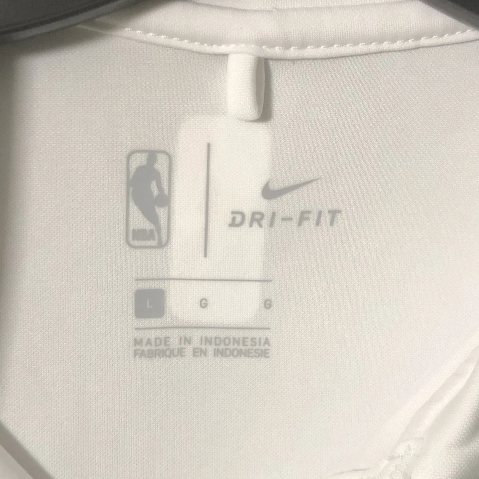 New York Knicks Team NBA Womens Nike Dri-Fit Polo Shirt White Size Large NEW - Image 3 of 4