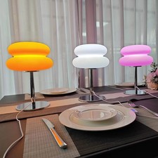 Colourful Mushroom Lamp Shape Table Lamp Macaron Plastic Lamp Multi Colour NEW
