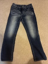 Depart West Boys Size 14 Tripp Bootcut Jeans Dark Blue/ Navy