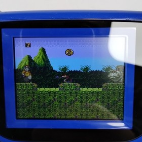 Sega Game Gear - Works, Recapped, LCD Screen Mod, Glass Lens, Clean Blue Shell 