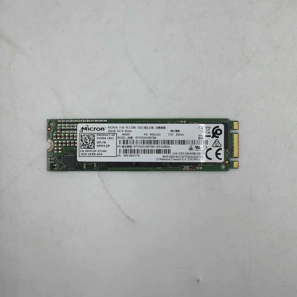 Micron M.2 Interface 256 GB Solid State Drives for sale - eBay
