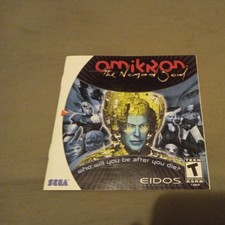 Omikron: The Nomad Soul  Sega Dreamcast  CASE AND Booklet ONLY! 2000 