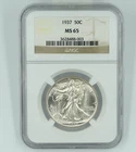 1937 NGC MS65 Walking Liberty Half Dollar