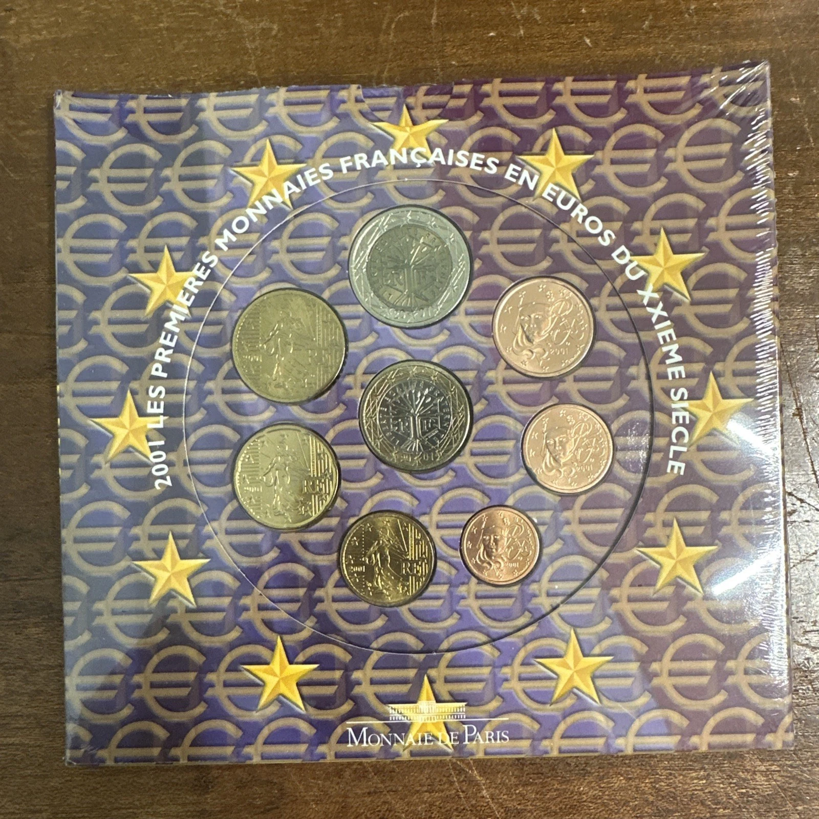 Coffret 2001 Premières Monnaies Courantes Françaises En Euros Monnaie De Paris