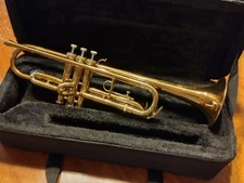 VINTAGE LATE 40's YORK CUSTOM SUPER ARTIST STENCIL TRUMPET