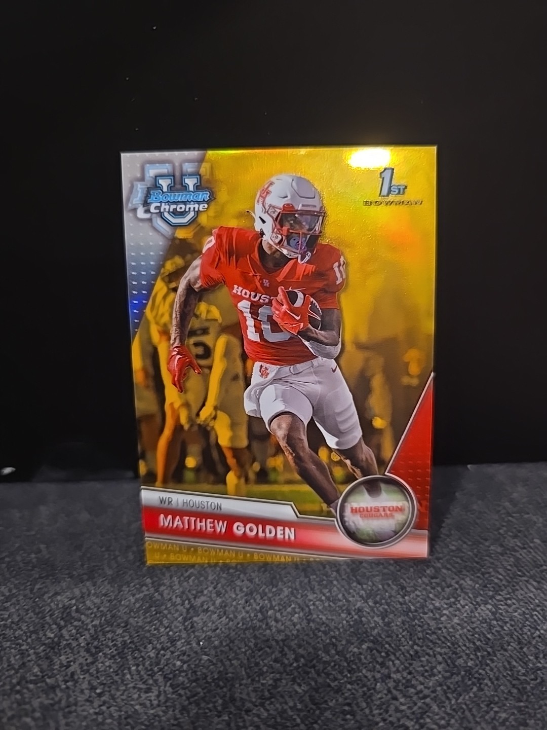 2023 Bowman University Chrome - Matthew Golden #88 Gold Refractor 29/50 (RC)