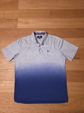 Butter Cloth Polo Shirt Cotton Blue Mens XL Cotton Short Sleeve Dip Dye