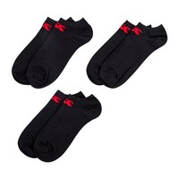 Canterbury Unisex Trainer 3Er-Pack Socken Schwarz/Rot GrößE