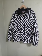 Mens Burton Dryride The White Collection Snowboard jacket Size Xxs Black-white