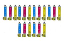 18 CARTUCCE solo colori PER STAMPANTE EPSON XP 102 202 205 30 302 305 402 405 
