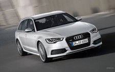 Cars audi avant a6 touring german Desk Mat Stitched