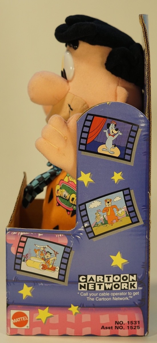 Fred Flintstone Plush Toy Vintage 1993 Cartoon Club Network Mattel