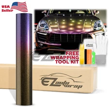 Galaxy Dust Gloss Phantom Purple Gold Metallic Sticker Decal Car Vinyl Wrap Film