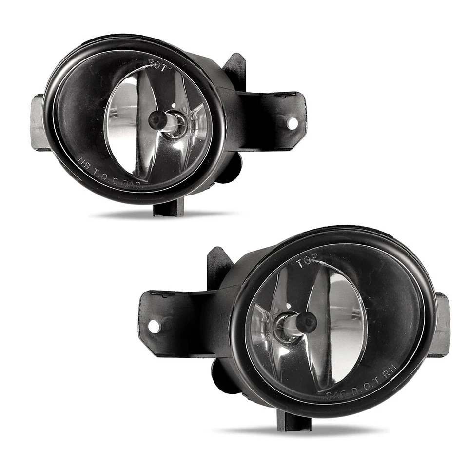 Par de luces antiniebla delanteras transparentes para parachoques Nissan Rogue 2008-2013 Foto 3 de 4