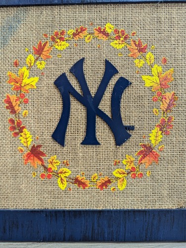 Dreaming of a Yankees World Series Foco Forver Collectibles Embroidered Sign - Picture 3 of 15