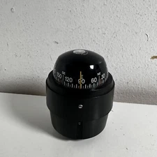 Vintage Airguide 78-C Black Nautical Marine Sailboat Racing Spherical Compass