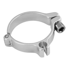 PRO+ BICYCLE ALLOY CLAMP-ON SINGLE CABLE HOUSING STOP (SIZE 34.90) SILVER