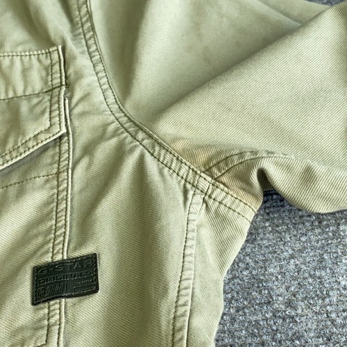 Camisa G Star Raw Para Mujer Talla XL RARA Rackler Sarga Cremallera Snap Utilidad Top Chaqueta - Imagen 5 de 13