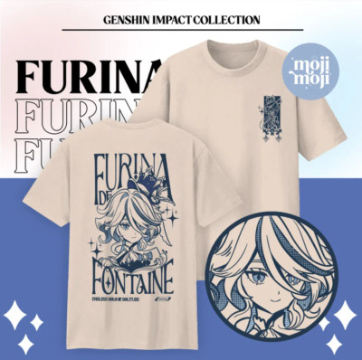 Genshin Impact Furina T-Shirt Merch Heavyweight T-shirt