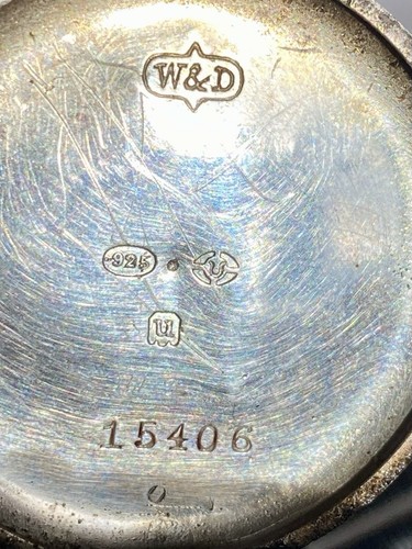 Rare Military Mens Vintage W&D (Wilsdorf and Davis) Rolex Silver Trench watch - Picture 3 of 11