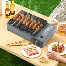 Butane Stove, Portable Camping Gas Stove, Gas Grill Stove with Anti-slip Feet