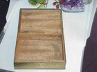Antique Chinese Brass Box Round Carved Jade Insert Vintage 4.75" "Happy Life" — photo 5