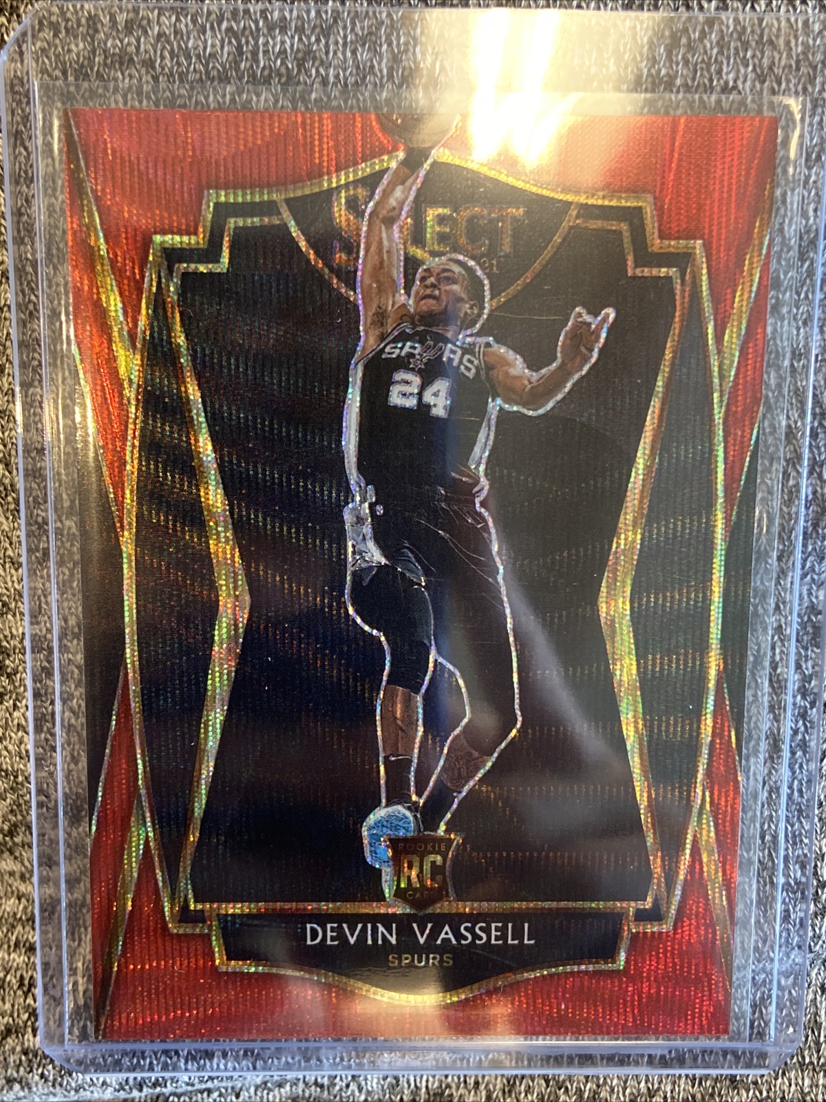 2020-21 Select TMall Devin Vassell SP RED WAVE Premier Level Rookie Card #179