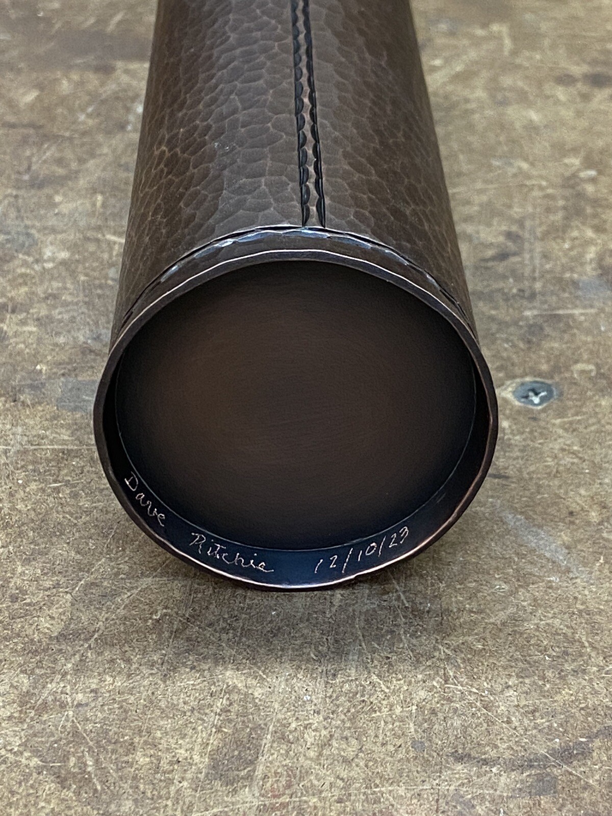 Roycroft Style Arts and Crafts Copper Vase eBay