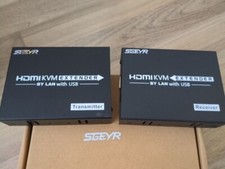 SGEYR HDMI KVM Externder (Transmitter und Reciever) LAN mit USB 1080p - OVP