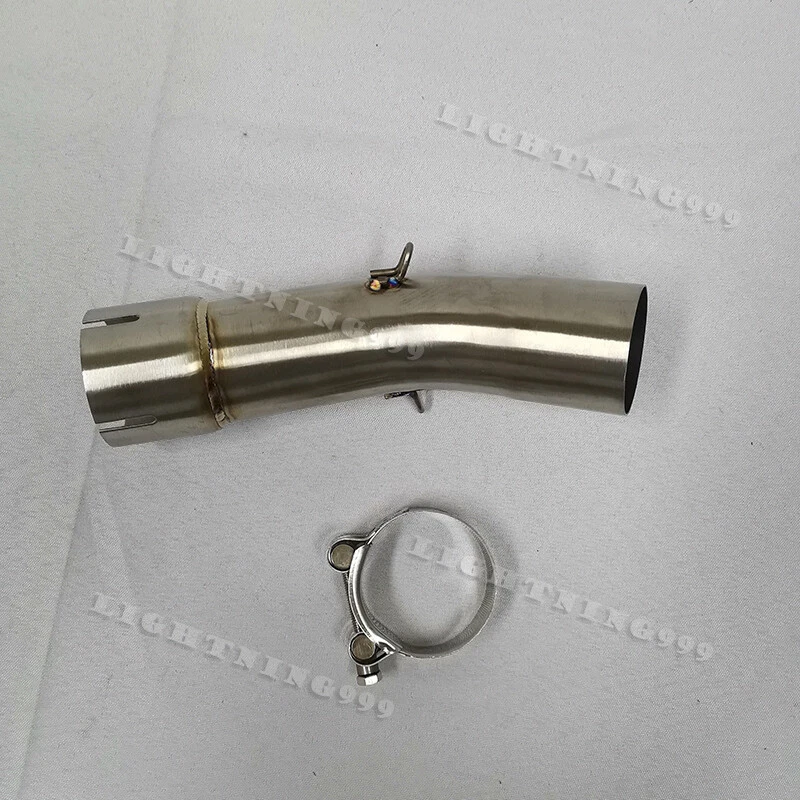 For Suzuki SV650 2003-2015 Motorcycle Exhaust Pipe Middle Link Tube Slip on 51mm - Image 4 of 4