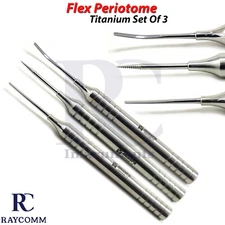 Flex Periotome Elevators Set Of 3 Dental Root Extraction Screw Instruments Tools